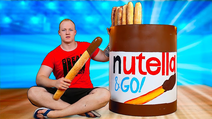 Giant Nutella Go | How to Make The World’s Largest DIY Nutella Go by VANZAI