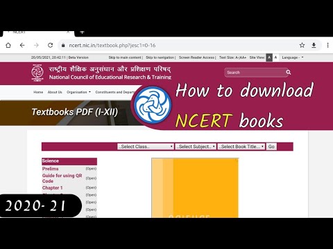 How to download ncert books, 2020-21 session,from official website