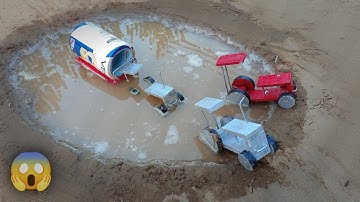 Tractor stuck in mud mini science project 😱 | tractor video | keepvalla | @usual creator