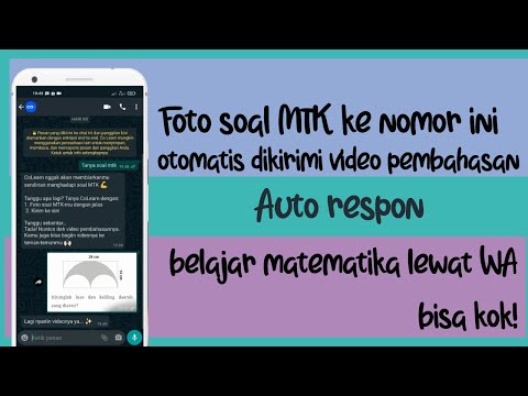 Belajar Matematika lewat Whatsapp! Hanya foto soal kita akan dikirim video pembahasan