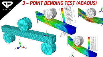 3 Point Bending Analysis using Simulia Abaqus | CAE | FEA | DP DESIGN