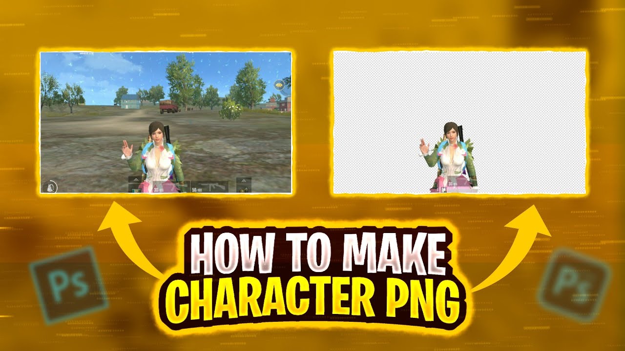 How To Make Character PNG In/ Ps Touch | How To Remove Background In Ps Touch / Ps cc, Drop Comment