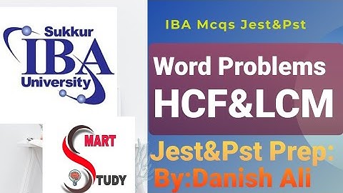 Word problems HCF and LCM|pst jest test |iba test preparations #pst #jesttest #ibatest