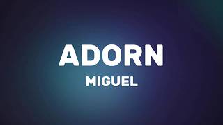 Miguel - Adorn (Lyrics)