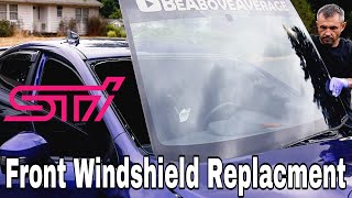 In Depth Look At How A Front Windshield Gets Replaced | 2018 Subaru WRX STI