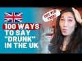Top 100 British Slang Words for DRUNK 🍻🇬🇧 (English Drinking Slang)