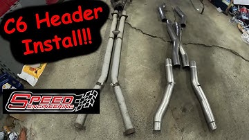 C6 Speed Engineering Headers and X Pipe Install!!