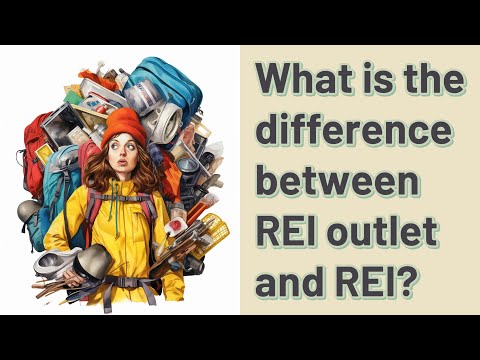 What is the difference between REI outlet and REI? 
