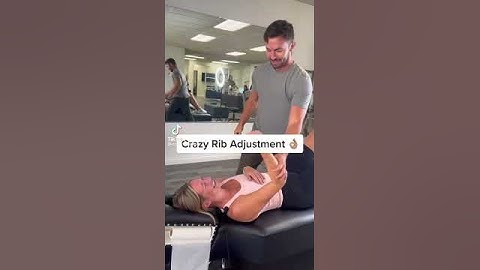 She Gets a *CRAZY* Rib Adjustment! #shorts #chiropractor