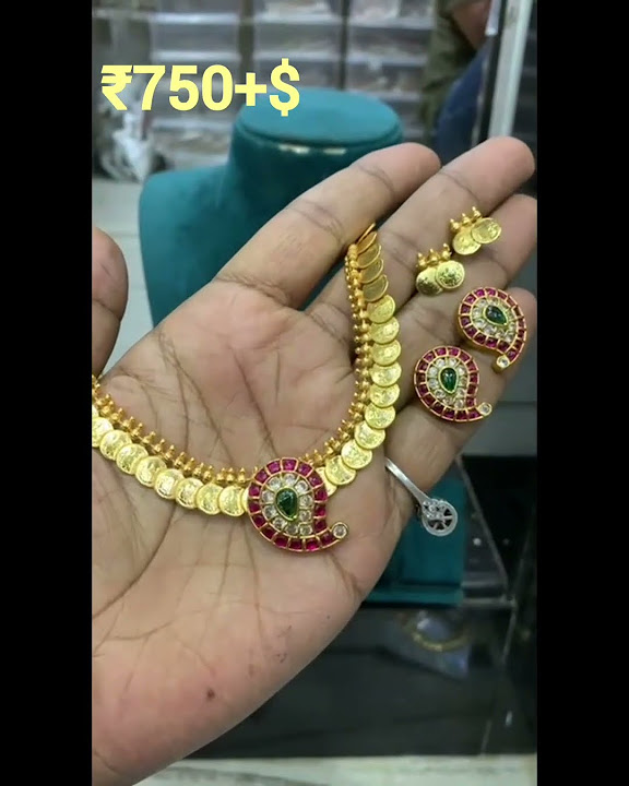 KERALA SPECIAL KASU MALA +MANGO DESIGN DOLLAR #kasumalaiharam #kasumala ...