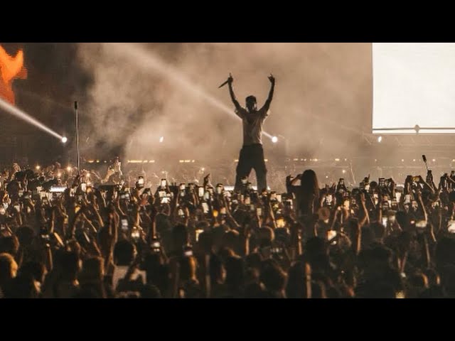 SPOTTED: Travis Scott Performs at Rolling Loud in Louis Vuitton