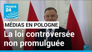 Liberté des médias en Pologne : Andrzej Duda oppose son véto sur la loi controversée