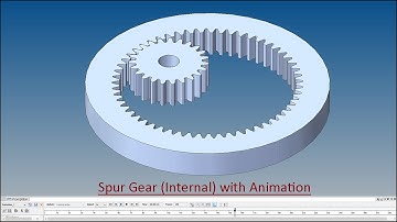 Spur Gear (Internal) with Animation (Solid Edge Tutorial)