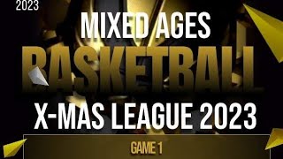 PBC MIXED AGES XMAS LEAGUE 2023 | DAY 1 GAME 1 | TEAM A vs. TEAM E