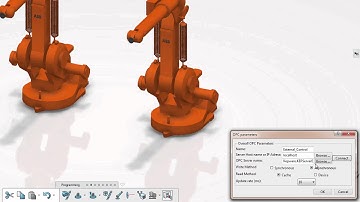 Robot station with PLC (in 3DExperience)