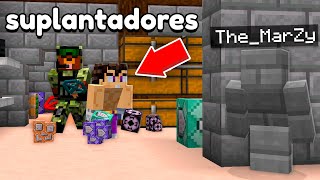 DESCUBRO la BASE SECRETA de unos SUPLANTADORES en MINECRAFT