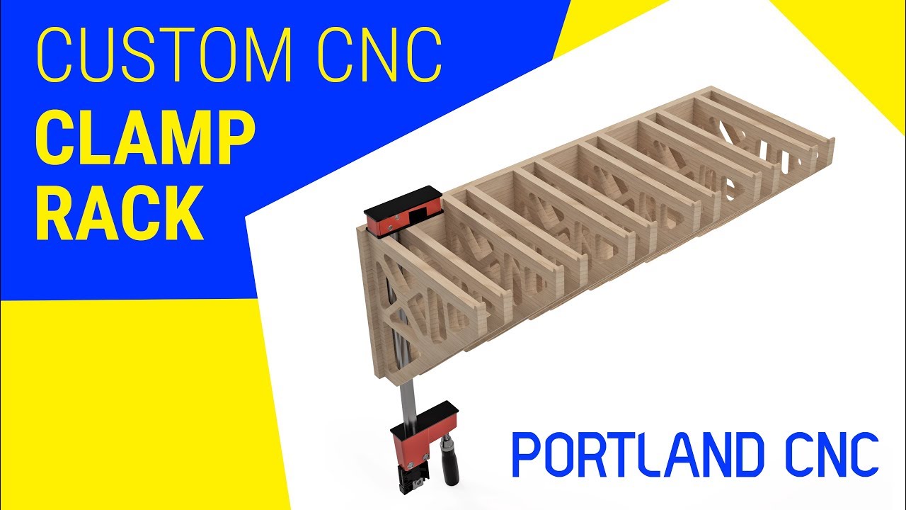 Fusion 360 Designed and Optimized CNC Routed Clamp Rack - YouTube
