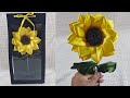 Tutorial de girasol / como hacer detalles con flores eternas 💐🌻😊
