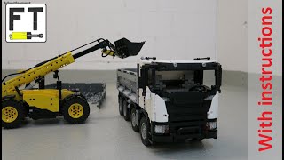 LEGO Technic 8x4 dump truck inspired by Scania (MOC) by functional Technic 25,968 views 3 years ago 5 minutes, 24 seconds