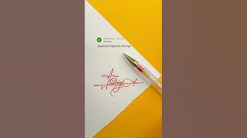 Hooriya Signature Design | How To Sign The Letter H #shorts