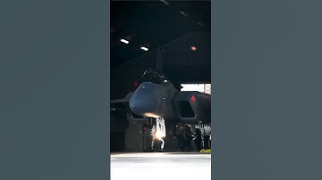 F-15E Strike Eagle.  Notice the movement of the variable-geometry air intakes during the startup