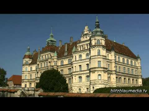 Stock Footage Europe Germany Mecklenburg Güstrow Castle Schloss Castillo Travel Tourism HD
