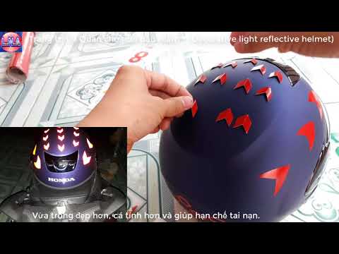 Video Tránh tai nạn nhờ Nón bảo hiểm được Dán Dạ quan... - youtube