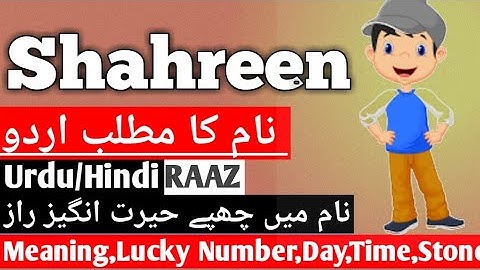 Shahreen Name Meaning In Urdu | Shahreen Naam Ka Matlab Kya Hai | Shahreen meaning Of Muslim Girl