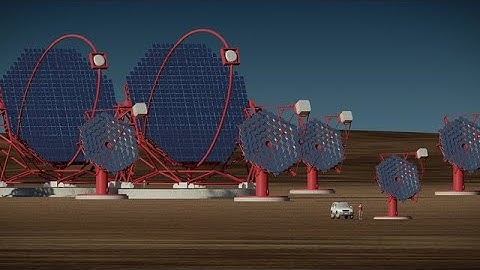 Cherenkov Telescope Array-South in operation (artist