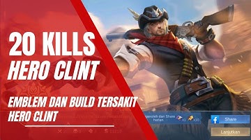 Main Mobile Legends Pakai Hero Clint - Emblem dan Build Tersakit Clint #heroclint #mlbb
