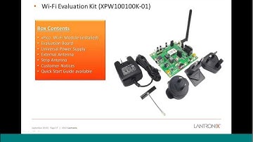 SOS electronic Webinar - Be online with the Lantronix xPico Wifi