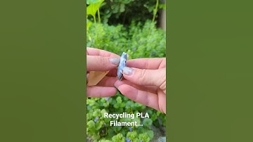 PLA 3D printing filament recycling experiments!