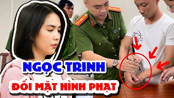Giây phút người mẫu Ngọc Trinh và thầy dạy lái mô tô Trần Xuân Đông bị bắt tạm giam