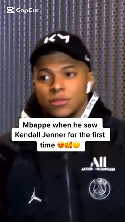 When MBAPPE saw KENDALL JENNER for the first time #mbappe #shorts