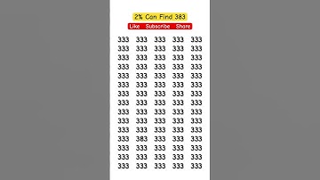 Can You Spot the Number 383 in Just 5 Seconds? #start_quiz
