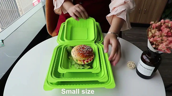 Cornstarch Tableware Disposable Fast Food Container Box Takeaway Biodegradable