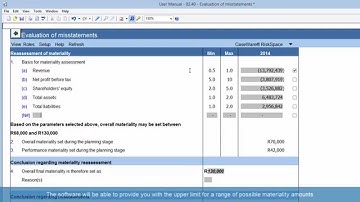 02.40 Evaluation of misstatements