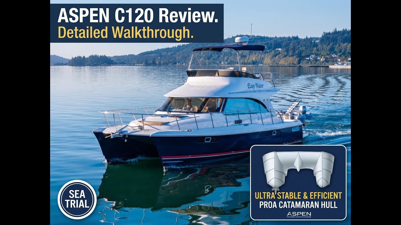 ⁣Inside the Aspen C120: A Cleverly Designed Cruising Yacht