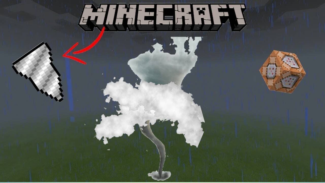How To Make A Tornado in Minecraft (Command Block Tutorial)