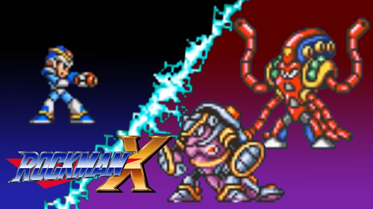 Sfc版ロックマンx Vsアーマー アルマージ Vsランチャー オクトパルド Youtube