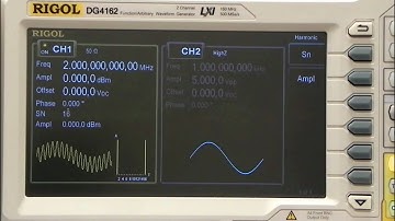 Harmonic Function in the DG4000 series Arbitrary Waveform Generator