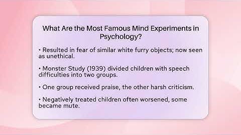What Are the Most Famous Mind Experiments in Psychology? - Strange Science HQ