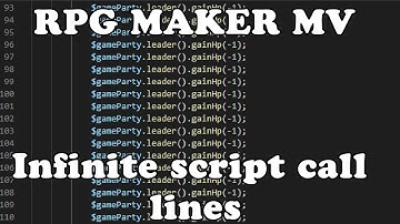 RPG Maker MV Tutorial: Infinite Script Call Lines