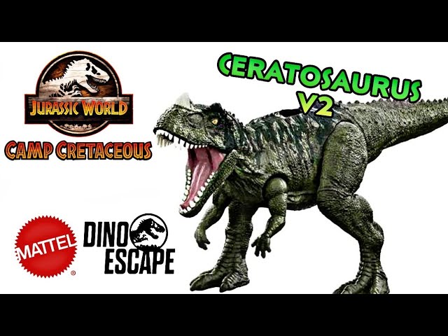Jurássico mundo acampamento cretáceo rugido ataque ceratosaurus