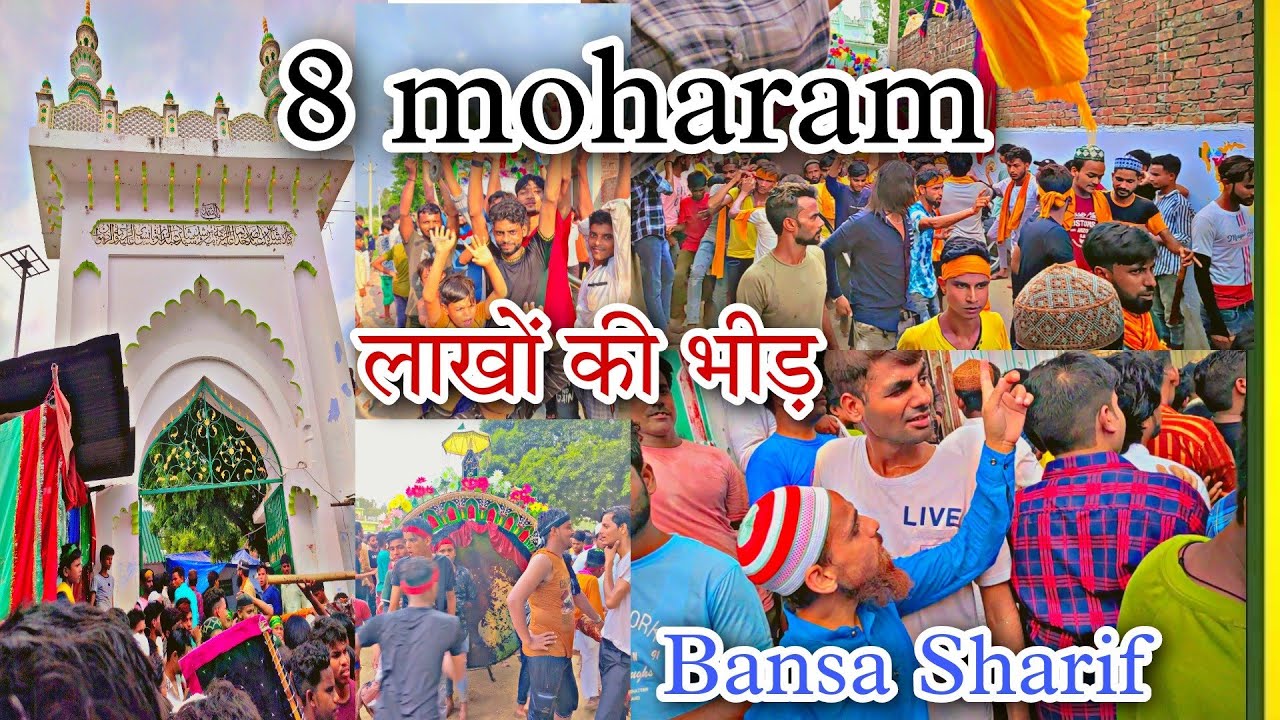 बहुत ही खूबसूरत वीडियो // 8 Muharram Bansa Sharif 8 मोहर्रम  बांसा शरीफ  #bansasharif #barabanki
