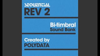 Sequential Prophet Rev 2 - Bi-timbral Sound Bank