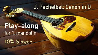 Play-along (backing track) for Pachelbel Canon in D (10% Slower)