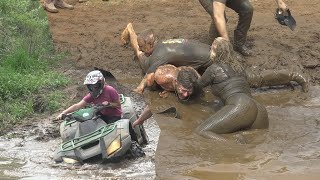 PLAYING IN THE MUD... AND A LITTLE MUD WRESTLING!