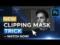 Half Inside, Half Outside Image Clipping Mask Photoshop Tutorial
