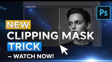 Half Inside, Half Outside Image Clipping Mask Photoshop Tutorial